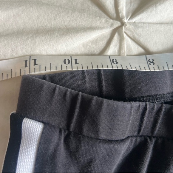 Adidas Womens Black Joggers with White Accents - Picture 6 of 9